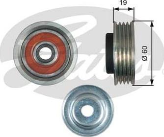 GATES-AU 39181 - Паразитна / водеща ролка, пистов ремък vvparts.bg