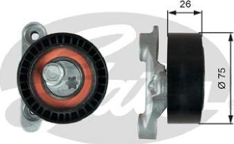 GATES-AU 39345 - Ремъчен обтегач, пистов ремък vvparts.bg