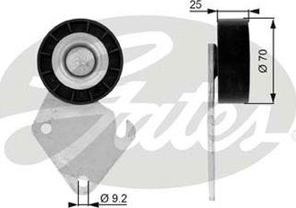 GATES-AU 36068 - Паразитна / водеща ролка, пистов ремък vvparts.bg