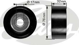 GATES-AU 36253 - Паразитна / водеща ролка, пистов ремък vvparts.bg