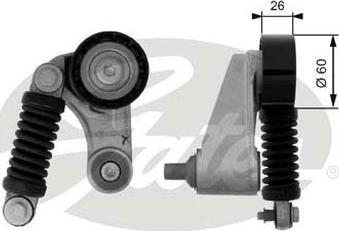 GATES-AU 38457 - Ремъчен обтегач, пистов ремък vvparts.bg