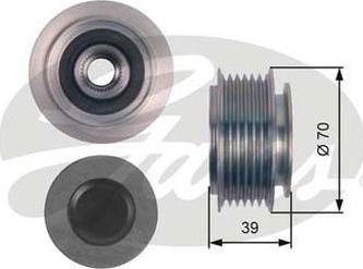 GATES-AU OAP7143 - Ремъчна шайба, генератор vvparts.bg