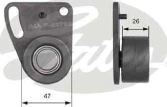 GATES-AU T41142 - Ремъчен обтегач, ангренаж vvparts.bg