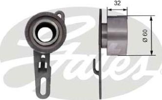 GATES-AU T41150 - Ремъчен обтегач, ангренаж vvparts.bg