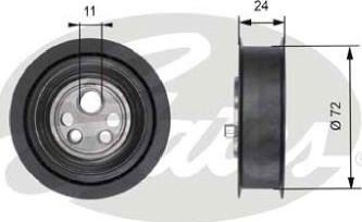 GATES-AU T41102 - Обтяжна ролка, ангренаж vvparts.bg