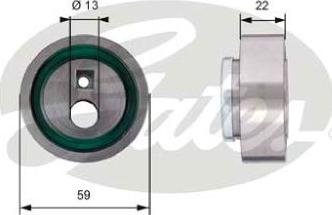 GATES-AU T41129 - Обтяжна ролка, ангренаж vvparts.bg