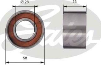 GATES-AU T41290 - Обтяжна ролка, ангренаж vvparts.bg