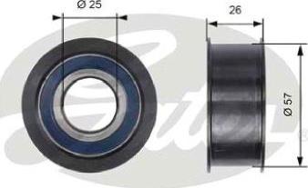 GATES-AU T41242 - Обтяжна ролка, ангренаж vvparts.bg