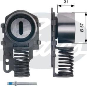 GATES-AU T43082 - Ремъчен обтегач, ангренаж vvparts.bg