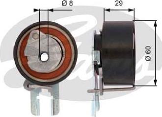 GATES-AU T43158 - Обтяжна ролка, ангренаж vvparts.bg