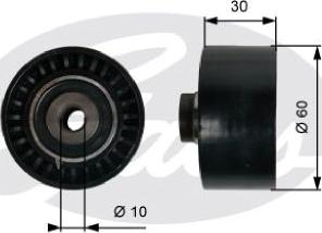 GATES-AU T42065 - Паразитна / водеща ролка, зъбен ремък vvparts.bg