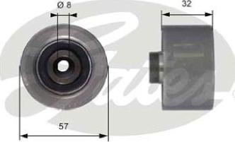 GATES-AU T42066 - Паразитна / водеща ролка, зъбен ремък vvparts.bg