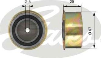 GATES-AU T42083 - Паразитна / водеща ролка, зъбен ремък vvparts.bg