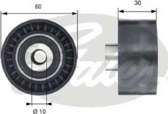 GATES-AU T42199 - Паразитна / водеща ролка, зъбен ремък vvparts.bg