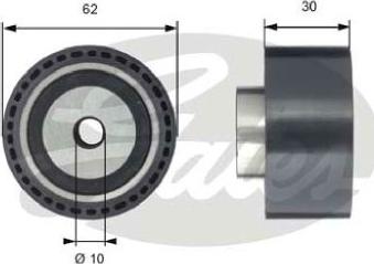 GATES-AU T42198 - Паразитна / водеща ролка, зъбен ремък vvparts.bg