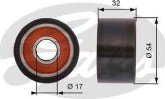 GATES-AU T42167 - Паразитна / водеща ролка, зъбен ремък vvparts.bg