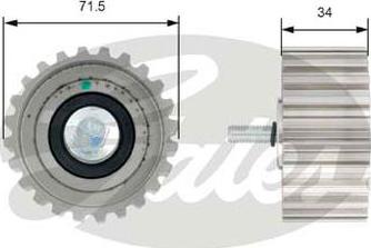 GATES-AU T42183 - Паразитна / водеща ролка, зъбен ремък vvparts.bg