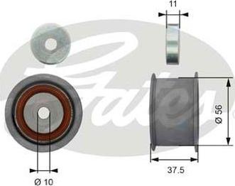 GATES-AU T42174 - Паразитна / водеща ролка, зъбен ремък vvparts.bg