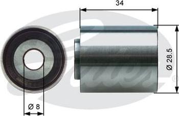 GATES-AU T42220 - Паразитна / водеща ролка, зъбен ремък vvparts.bg