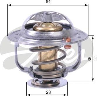 GATES-AU TH43880G1 - Термостат, охладителна течност vvparts.bg