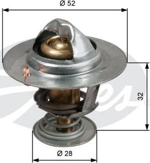 GATES-AU TH50292G1 - Термостат, охладителна течност vvparts.bg