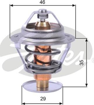 GATES-AU TH10489G1 - Термостат, охладителна течност vvparts.bg