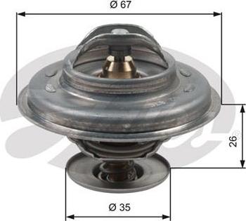 GATES-AU TH11687G1 - Термостат, охладителна течност vvparts.bg