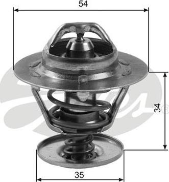 GATES-AU TH11383G1 - Термостат, охладителна течност vvparts.bg