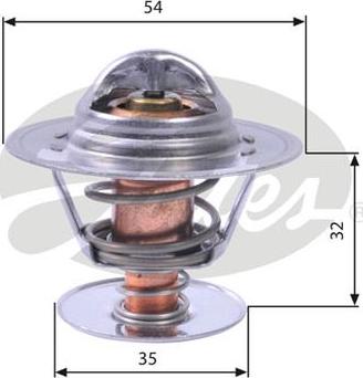 GATES-AU TH11292G1 - Термостат, охладителна течност vvparts.bg