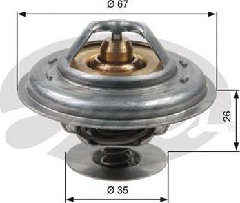 GATES-AU TH13287G1 - Термостат, охладителна течност vvparts.bg