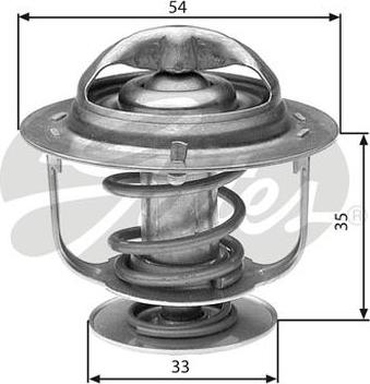 GATES-AU TH29988G1 - Термостат, охладителна течност vvparts.bg