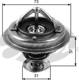 GATES-AU TH24588G1 - Термостат, охладителна течност vvparts.bg