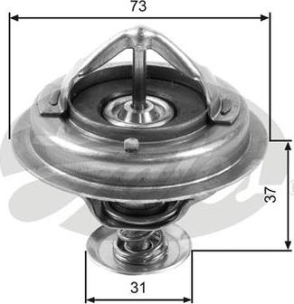 GATES-AU TH24582G1 - Термостат, охладителна течност vvparts.bg