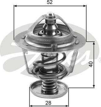 GATES-AU TH24782G1 - Термостат, охладителна течност vvparts.bg