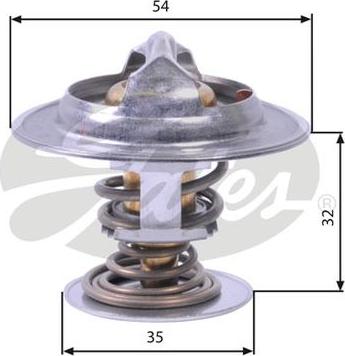 GATES-AU TH26590G1 - Термостат, охладителна течност vvparts.bg