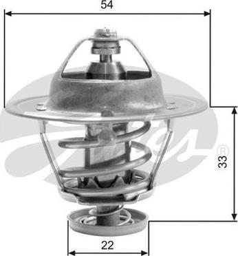 GATES-AU TH22682G1 - Термостат, охладителна течност vvparts.bg