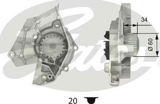 GATES-AU WP0051 - Водна помпа vvparts.bg