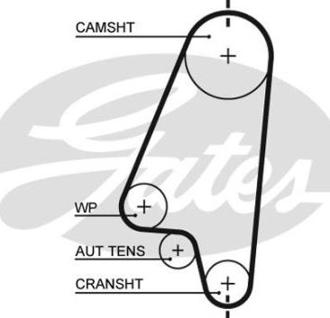 GATES-BR 40305X17 - Ангренажен ремък vvparts.bg