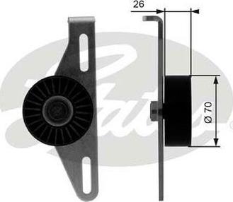 GATES-BR 38484 - Паразитна / водеща ролка, пистов ремък vvparts.bg