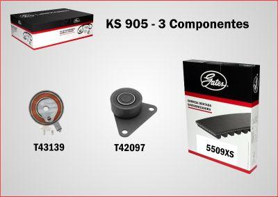 GATES-BR KS905 - Комплект ангренажен ремък vvparts.bg