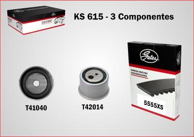 GATES-BR KS615 - Комплект ангренажен ремък vvparts.bg