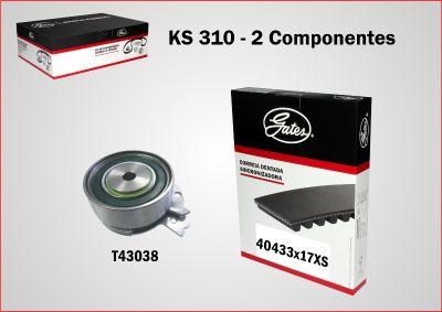 GATES-BR KS310 - Комплект ангренажен ремък vvparts.bg