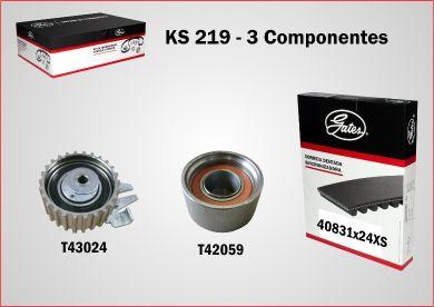 GATES-BR KS219 - Комплект ангренажен ремък vvparts.bg