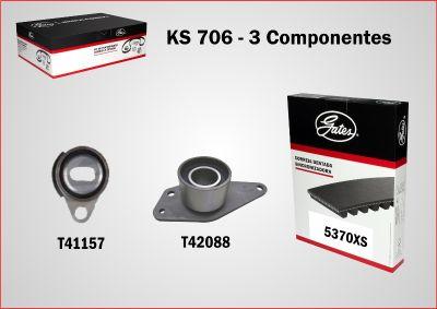 GATES-BR KS706 - Комплект ангренажен ремък vvparts.bg