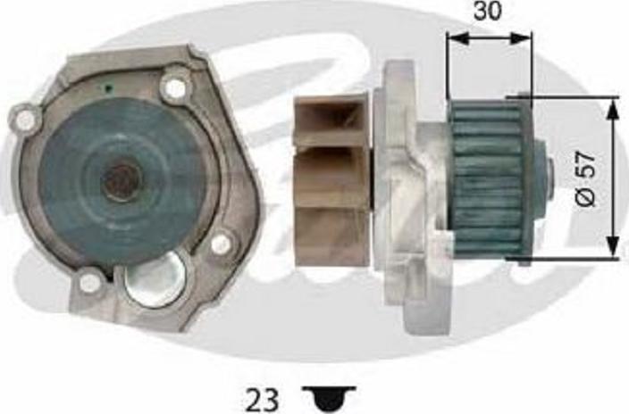 GATES-BR WP0069 - Водна помпа vvparts.bg