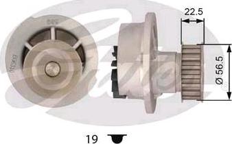 GATES-SEA 41080 - Водна помпа vvparts.bg