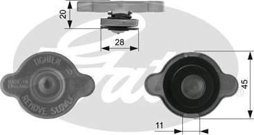 GATES-SEA RC232 - Капачка, радиатор vvparts.bg