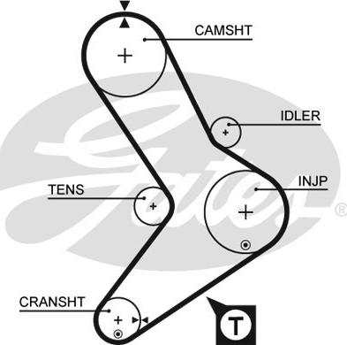 GATES-SEA T957 - Ангренажен ремък vvparts.bg