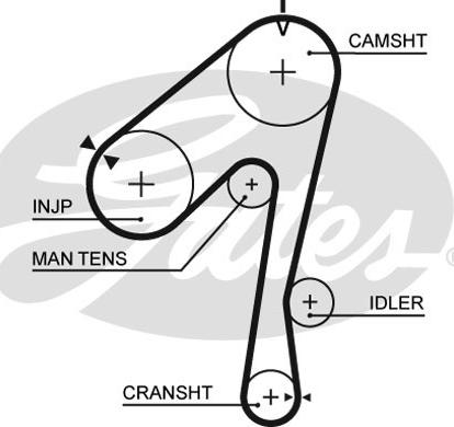 GATES-SEA T928 - Ангренажен ремък vvparts.bg