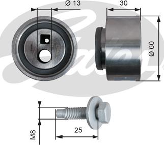 GATES-SEA T41139 - Обтяжна ролка, ангренаж vvparts.bg